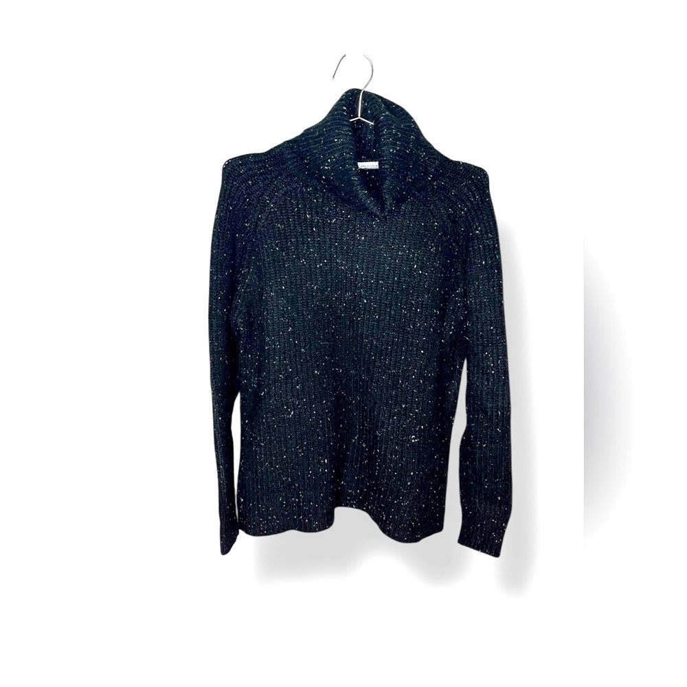 Zara Oversized Speckled Knit Turtleneck Sweater Size Small